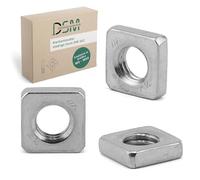 DSM | Dadi quadrati M8 a norma DIN 562 | forma bassa | acciaio inox A2/V2A - antiruggine e resistente alla corrosione | Dadi scorrevoli, dadi quadrati, dadi di bloccaggio per profili scorrevoli