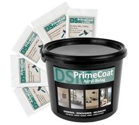 DSM PrimeCoat - Stucco acrilico per doccia e bagno senza giunture, set per circa 8-10 m², M26 nero, con mix strutturale Easy Grob, per pareti, pavimento, mobili, alternativa al microcemento