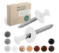 DSM | Viti Spengler bianco puro 4,5 x 25 mm | acciaio inox A2 - laccato RAL 9010 | con rondella di tenuta EPDM (15 mm) | trasmissione TX | simile a DIN 7995/DIN 9171 | vite per lamiera trapezoidale |