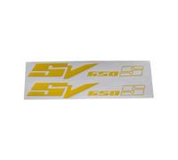 DSMBKS - Adesivi per moto, riflettenti, impermeabili, con logo del serbatoio del carburante, kit di adesivi per S-uzuki SV650 SV650S SV650X, con scritta E