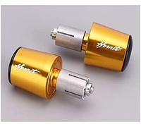 DSMBKS Moto Manubrio Manubrio Peso Finale Manubrio manopole Tappo antivibrante silder Plug per H-Onda CB400 CBR CB 500 600 CBF600 Hornet 600, Oro