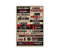 Dsneywe Poster di lotta con film thriller vintage, poster musicali, per stanza, decorazione artistica da parete per camera da letto, 30 x 45 cm