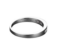 Dsnyu Anello di fidanzamento in argento, anello Eternity da donna con diamante bianco a fascia Pt950 e oro bianco 9 K/14 K/18 K, K 1/2, PT950, Diamante