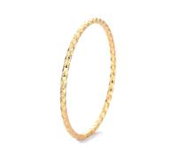 Dsnyu Anello in argento 925 da donna, anello vintage sottile semplice impilabile oro/argento fede nuziale, 14, Senza Gemme