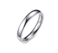 Dsnyu Anello nuziale in argento, 2 m/3 m/5 m/6 m/8 mm, in acciaio inox, incisione per coppie, Acciaio inossidabile, Senza zirconi