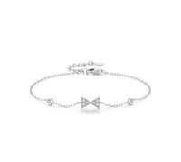 Dsnyu Bracciale da donna in argento Sterling con zirconia cubica 925 regolabile e bracciale a farfalla in argento alla moda moderna