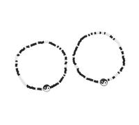 Dsnyu Cavigliera da donna lunga, per matrimonio, colore nero e bianco, doppia perla con perle Yin Yang