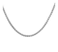 Dsnyu Collana vintage da uomo, 45 - 90 cm, catena gioielli, argento collana lunga in acciaio inossidabile per la laurea larghezza 3/4/5/6 mm, Acciaio inossidabile