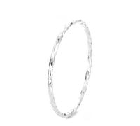 Dsnyu Fede da donna in argento 925, semplice e sottile, impilabile in oro e argento per matrimonio, 51.5, Senza Gemme
