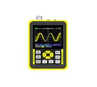 DSO1511G DSO1511E 120M Schermo da 2,4 pollici Oscilloscopio digitale 120MHz Larghezza di banda analogica Supporto Generatore di segnale Palmare Identificazione rapida(Yellow)