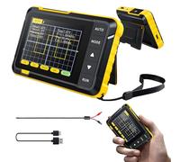 DSO152 Oscilloscopio Digitale Portatile, 200 kHz banda, 2,5 MSa/s, Kit Oscilloscopio Mini per Riparazione di Elettrodomestici, Elettronica Automobilistica, Aggiornamento Firmware (Giallo, Standard)