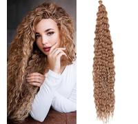 Dsoar Capelli a Torsione Profonda all'Uncinetto Onda d'Acqua Torsione Fasci di Capelli Sintetici Ricci Che Intrecciano l'Estensione dei Capelli Ombre, 30 Pollici 3 Packs