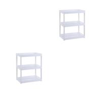 DSOUWEH 2 Set di Trucchi in cucina per lo spazio della cucina con soluzioni di stoccaggio sotto lo scaffale DURATA DI LUNGA DURATA Superfici in plastica Miscela bianca 3 strati