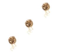 DSOUWEH 3 Set di Fermaglio per capelli facile da sintetizzare per creare chignon disordinato con artigli ricci Fermaglio per capelli in fibra forte e stabile nello chignon come mostrato 2