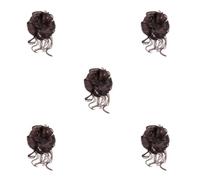 DSOUWEH 5 Set di Fermaglio per capelli sintetico facile per creare chignon disordinato con artigli ricci Fermaglio per capelli in fibra forte e stabile nello chignon come mostrato 1