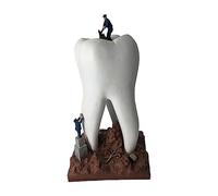 DSOUWEH Dentista a Sorpresa per l'arredamento dello Studio dentistico con Regalo per l'arredamento dello Studio dentistico Ornamento ed Elegante per la Resina della Clinica, Bianco