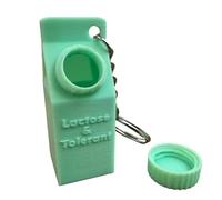 DSOUWEH Pratico portachiavi contenitore per pillole per un facile accesso ai farmaci in qualsiasi momento o portachiavi in ABS per portafoglio, abbigliamento, borsa, accessori, verde