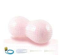 DSOUWEH Sensi Peanut Ball Palla sicura e Resistente per Bambini, per Esercizi e Giochi, con Pompa Che garantisce Un Gioco Sicuro Grazie alla Sua Efficace, Rosa