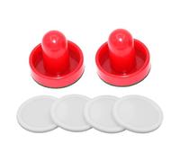 DSOUWEH Set di spingitori e pagaie per air hockey personalizzati con standard che incoraggiano il divertimento in famiglia e il coinvolgimento durante gli , Puttatore Rosso , 6 cm