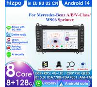 DSP Carplay 4G-LTE 8 ''Android 14 Autoradio Lettore Multimediale per Mercedes Benz W169 W245 B200 W906 Sprinter W639 Vito Autoradio