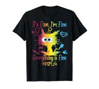 DSP Life Everything Is Fine Colorato Maglietta