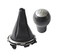DSPOLIMV Compatibile con Fit per Jazz 2009 2010 2011 2012 2013 2014 2015 5 per Auto A velocità Manuale Leva del Cambio A Sfera Leva del Cambio Pomello del Cambio Testa Leva del Cambio Auto(2pcs)
