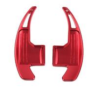 DSPOLIMV Compatibile con Ford per Mustang 2015 2016 2017 2018 2019 Estensione del Cambio del Volante Dell'auto in Alluminio Paletta Cambio Volante del(Red)