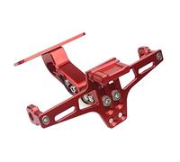 DSPOLIMV Compatibile con per Ninja per 250R 300 ER6 650 1000 per ZX6 ZX7 per ZX9 per ZX10 per ZX12 per ZX14 Supporto per Targa Posteriore Telaio portatarga Moto(Red)