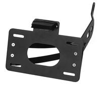 DSPOLIMV Compatibile con XV535 per Virago 1987-2003 per XV1100 per Virago 1986-1996 Targa Laterale con Supporto per Numero di Targa Leggero portatarga Moto(Black with Light)