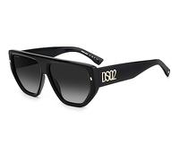 Dsq D2 0088/s Sunglasses, 2M2/9O Black Gold, 60 Unisex