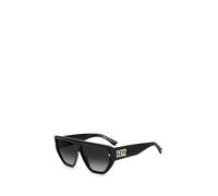 Dsq DSQUARED2 Occhiali da Sole 0088/S Black Gold/Grey Shaded 60/14/145 uomo