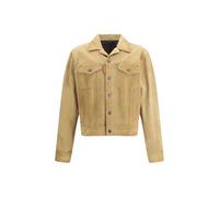 Dsquared² Beige Leather Denim Jacket - IT50 | L