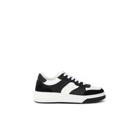 Dsquared² Black And White Leather Athletic Sneakers - EU46/US12