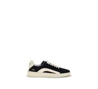 Dsquared² Black Calf Leather Bos Taurus Low Top Sneakers - EU44/US11