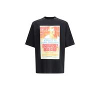 Dsquared² Black Cotton T-Shirt - XL
