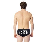 DSQUARED2 Be Icon Slip Mare Uomo Nero 50 EU