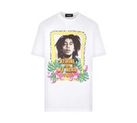 Dsquared2 - Bob Marley Skater T-shirt - - Tops - Uomo - Bianco - M