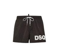 Dsquared2 boxer mare con logo all over nero 48