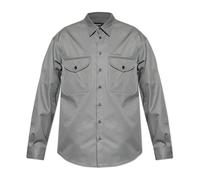 Dsquared2 - Camicia con logo ricamato - - Shirts - Uomo - Grigio - S