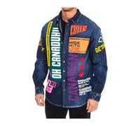 Dsquared2 - Camicia di Jeans a Maniche Lunghe con Motivo del Brand - - Shirts - Uomo - Multicolore - S