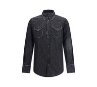 Dsquared2 - Camicia Western Classica con un tocco moderno - - Shirts - Uomo - Nero - L