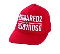 Dsquared2 - Cappellino Ricamato con Visiera Strappata - - Accessories - Uomo - Rosso - ONE SIZE