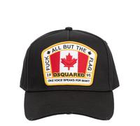Dsquared2 cappello baseball uomo canada patch BCM401105C000012124 nero Black