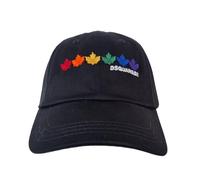 DSQUARED2 cappello berretto Baseball BCM0718 nero rainbow