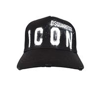 DSQUARED2 Cappello Berretto Baseball Uomo Spray BCM0533 05C00001 M063 Nero