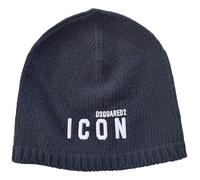 DSQUARED2 Cappello Cuffia Berretto in Lana Icon KNM0124 05M06760 M063 Nero