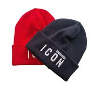 DSQUARED2 cappello cuffia berretto in lana ICON M063 - M818 rosso o nero