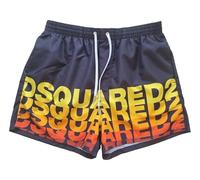 DSQUARED2 Costume da Bagno Boxer Midi da Uomo D7B626710 Nero (IT, Numero, 52, Regular, Regular)