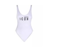 Dsquared2 - Costume da bagno intero bianco con logo - - Swimwear - Donna - Bianco - M