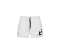 DSQUARED2 Costume da Bagno Short da Uomo Marchio, Modello D7B8P5380., Realizzato in Cotone. Bianco